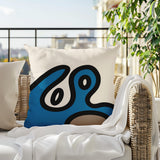 Peller Abstract Reversible Indoor/Outdoor Square Pillow