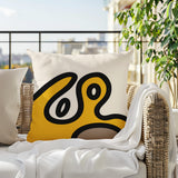 Peller Abstract Reversible Indoor/Outdoor Square Pillow