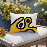 Peller Abstract Reversible Indoor/Outdoor Rectangle Pillow