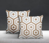 Pento Geometric Reversible Indoor/Outdoor Square Pillow