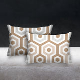 Pento Geometric Reversible Indoor/Outdoor Rectangular Pillow