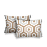 Pento Geometric Reversible Indoor/Outdoor Rectangular Pillow