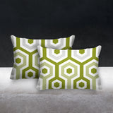 Pento Geometric Reversible Indoor/Outdoor Rectangular Pillow