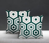Pento Geometric Reversible Indoor/Outdoor Square Pillow