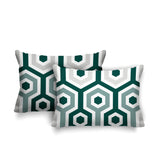 Pento Geometric Reversible Indoor/Outdoor Rectangular Pillow