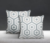 Pento Geometric Reversible Indoor/Outdoor Square Pillow