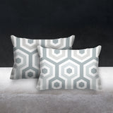 Pento Geometric Reversible Indoor/Outdoor Rectangular Pillow