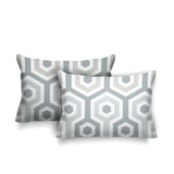Pento Geometric Reversible Indoor/Outdoor Rectangular Pillow