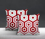 Pento Geometric Reversible Indoor/Outdoor Square Pillow