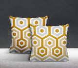 Pento Geometric Reversible Indoor/Outdoor Square Pillow