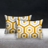 Pento Geometric Reversible Indoor/Outdoor Rectangular Pillow