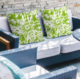 Percil Tye Dye Spun Polyester Reversible Throw Pillow