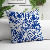 Percil Tye Dye Spun Polyester Reversible Throw Pillow