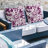 Percil Tye Dye Spun Polyester Reversible Throw Pillow