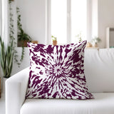 Percil Tye Dye Spun Polyester Reversible Throw Pillow