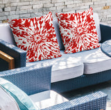 Percil Tye Dye Spun Polyester Reversible Throw Pillow