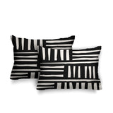 Pereto Abstract Reversible Indoor/Outdoor Rectangular Pillow