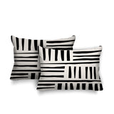 Pereto Abstract Reversible Indoor/Outdoor Rectangular Pillow