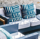 Pereto Abstract Reversible Indoor/Outdoor Square Pillow