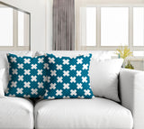 Perri Geometric Reversible Indoor/Outdoor Square Pillow