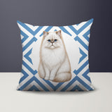 Persian Cat Indoor/Outdoor Reversible Square Pillow