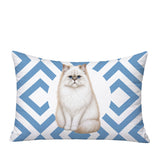 Persian Cat Indoor/Outdoor Reversible Rectangular Pillow