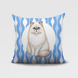 Persian Cat Indoor/Outdoor Reversible Square Pillow