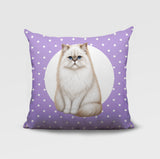 Persian Cat Indoor/Outdoor Reversible Square Pillow