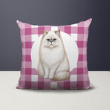 Persian Cat Indoor/Outdoor Reversible Square Pillow