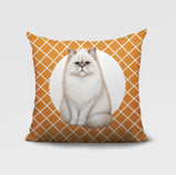 Persian Cat Indoor/Outdoor Reversible Square Pillow