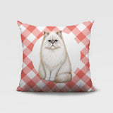 Persian Cat Indoor/Outdoor Reversible Square Pillow