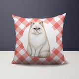 Persian Cat Indoor/Outdoor Reversible Square Pillow