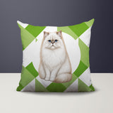 Persian Cat Indoor/Outdoor Reversible Square Pillow