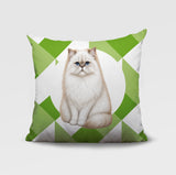 Persian Cat Indoor/Outdoor Reversible Square Pillow
