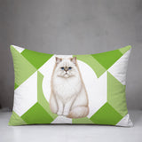 Persian Cat Indoor/Outdoor Reversible Rectangular Pillow