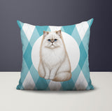 Persian Cat Indoor/Outdoor Reversible Square Pillow