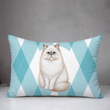 Persian Cat Indoor/Outdoor Reversible Rectangular Pillow