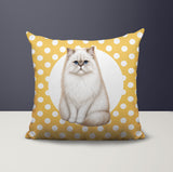 Persian Cat Indoor/Outdoor Reversible Square Pillow