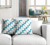 Piers Geometric Reversible Indoor/Outdoor Square Pillow