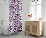Pierson Floral Shower Curtain in Amethyst - view 2