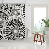 Pierson Floral Shower Curtain in Black