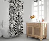 Pierson Floral Shower Curtain in Black - view 2