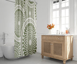 Pierson Floral Shower Curtain in Cilantro - view 2