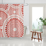 Pierson Floral Shower Curtain in Coral