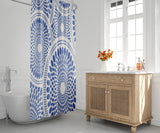 Pierson Floral Shower Curtain in Cornflower - view 2