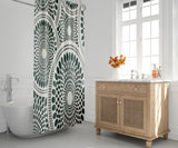 Pierson Floral Shower Curtain in Emerald - view 2