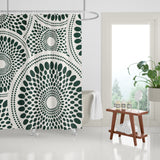 Pierson Floral Shower Curtain in Emerald