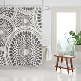 Pierson Floral Shower Curtain in Gray