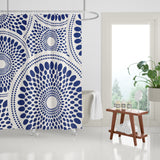 Pierson Floral Shower Curtain in Navy