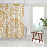 Pierson Floral Shower Curtain in Ochre